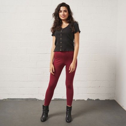 Highwaist Leggings Women - BY/burgundy (imagesCS-7110_G1_F_M_.jpg)