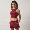 Short jogging taille haute Femmes - BY/burgundy (imagesCS-7505_G1_F_M_.jpg)
