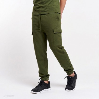 Pantalon de survêtement Homme avec poches cargo - CS/khaki (imagesCS-7550_E1_C_H_.jpg)