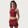Short jogging taille haute Femmes - BY/burgundy (imagesCS-7505_E1_F_M_.jpg)