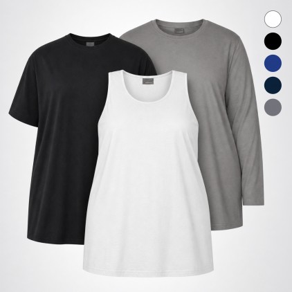 Basic Bundle - Tank Top, T-Shirt, Longsleeve